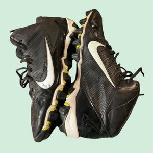 Nike Alpha Shark football cleats black/white size 8.5